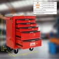 thumbnail image 6 of Olurrisa 5 Drawers Rolling Tool Box on Wheels, Trolley Organizer Tool Cart Tool Chest, Multifunctional Tool Storage Tool Case for Workshop,Warehouse,Garage,Repair Shop, 6 of 8