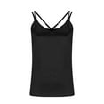 thumbnail image 3 of cocolona Womens Silk Satin Camisole Summer Casual Solid Color Sleeveless V Neck Tank Tops, 3 of 7
