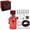 Red, variant on EVIL ENERGY Baffled Oil Catch Can 300ml Universal Aluminum Oil Separator with Breather Filter, 3/8-inch ID 2.6FT NBR Fuel Hose Kit