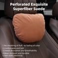 thumbnail image 2 of 2 Pcs Car Headrest Neck Pillow for Driving,Universal Premium Suede Leather Soft and Comfortable Headrest,Three Gears of Height Adjustment Car Seat Headrest Pillow Car Interior Accessories, 2 of 11