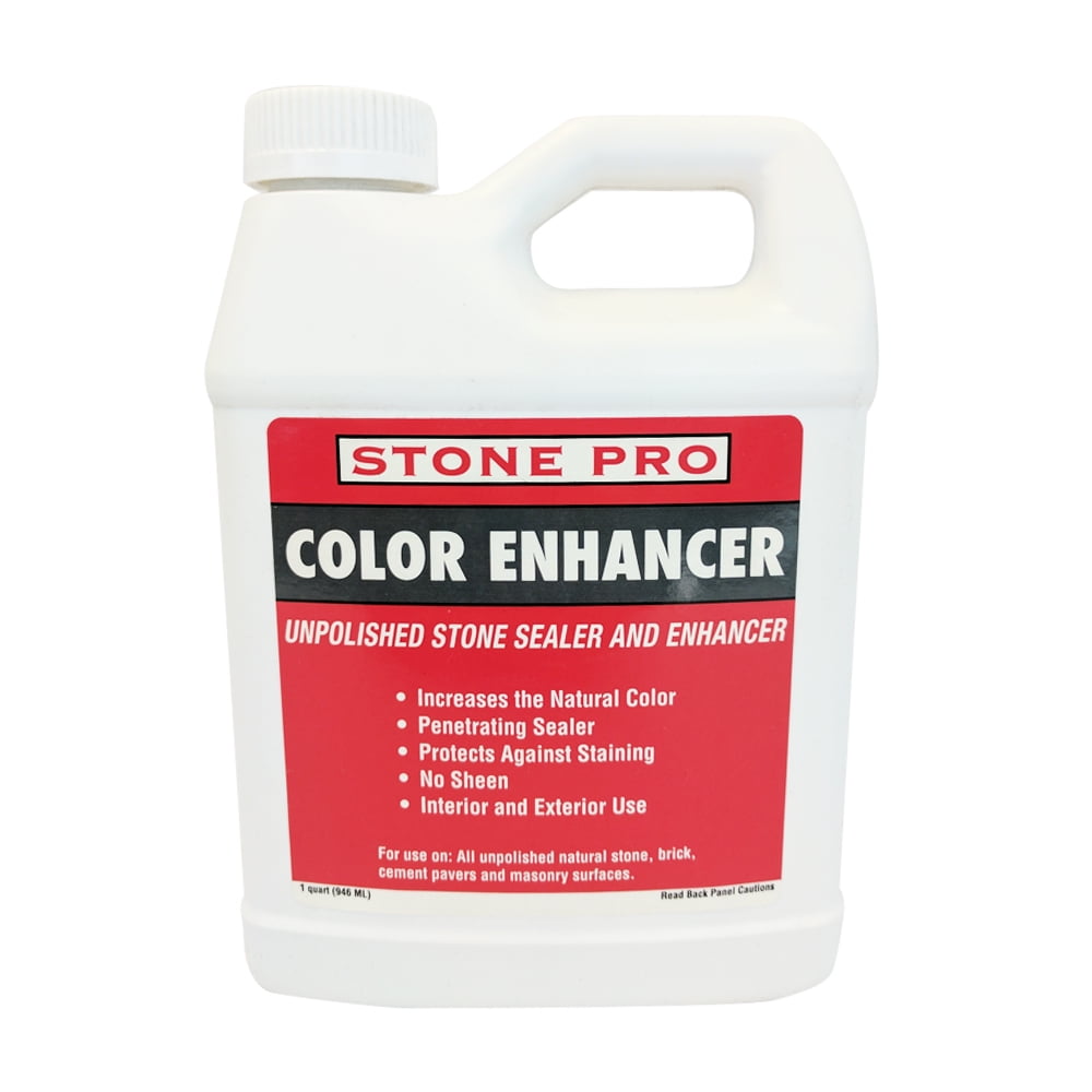 Stone Pro Color Enhancer Unpolished Stone Sealer and Enhancer 1
