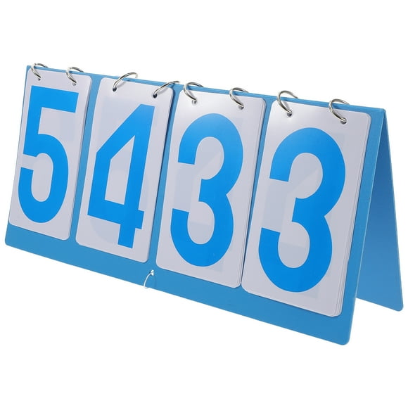 Miangastore Portable Reusable Scoreboard for Sports Games with Clear Numbers Easy to Use Plastic Assorted Color