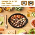 thumbnail image 3 of Silicone Slow Cooker Liners fit Crock-Pot 7-8 Quart Oval Slow Cookergsrfdtdfyujfygyugtftrderdrtujrfdcruyftftyfdedsryhsderdhctgrfdujf ✅ 6-7QT (1 Compartment) ✅ 6-7QT (1 Compartment), 3 of 5