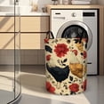 thumbnail image 5 of Vibrant Chicken Themed Print Laundry Basket  Storage Bin  Foldable Large Capacity Round Hamper for Bedroom Laundry Room Dorm, 5 of 9