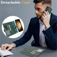 thumbnail image 4 of Case For Samsung Galaxy S26 Ultra/S26 Plus/S26, PU Leather Shell With Wireless Charging Non-Slip Stand Cover, 4 of 5