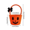 thumbnail image 2 of AJKHSAHDFJ Halloween Halloween Candy Holder Trick-or-Treat or Knitted Pumpkin Candy Box for Holiday Decor and Gifts,C, 2 of 7