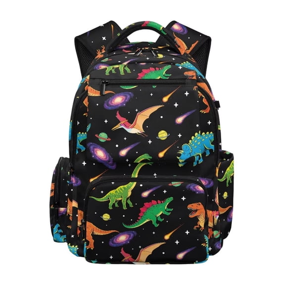 XYZCANDO Dinosaur Galaxy 17 Inch Kids Backpacks for Preschool with Adjustable Strap Large Capacity School Backpack Cool for Elementary School Students
