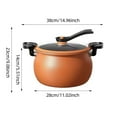 thumbnail image 2 of Hearth & Gear Kitchen Vacuum Micro Pressure For Fast Even Heating And Function Non Stick Pan Compatibility For Everyday Cooking The Coated Pan Flat Pan Stainless Steel Nonstick Pan 10 Skillet Set with, 2 of 6