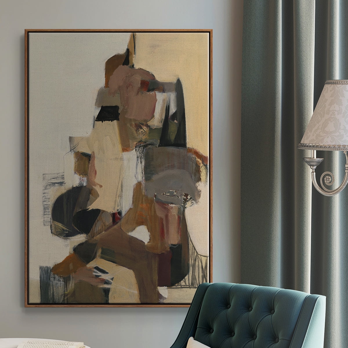 Mesa Grande Framed Premium Gallery Wrapped Canvas - Ready to Hang - 17 x 25 - Walnut Floating Frame