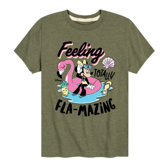 Mickey & Friends - Feeling Flamazing - Toddler And Youth Short Sleeve Graphic T-Shirt