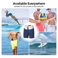 thumbnail image 6 of Daiia Vintage Blue Polka-dot Pattern Mens Swim Trunks Swim Shorts Quick Dry Swim Shorts with Mesh Lining Pockets-X-Large, 6 of 6