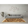 thumbnail image 3 of Ahgly Company Indoor Square Abstract Brown Contemporary Area Rugs, 4' Square, 3 of 4