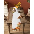 thumbnail image 5 of Fall Pumpkins Burlap-Cotton Table Runner 72 Inches Long,Orange Pumpkins Fruits Thanksgiving Farmhouse Table Runners,Outdoor Dining Tablecloths Decor for Baby Shower Party Wedding 14x72, 5 of 9