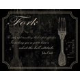 thumbnail image 2 of Grey, Jace 18x15 Black Ornate Wood Framed with Double Matting Museum Art Print Titled - Fork Quote 2, 2 of 4