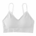 thumbnail image 4 of Idoravan Sports Bras for Women Plus Size Women's Ruched Sports Bras Padded Workout Tops Medium Support Crop Tops Free Size, 4 of 4
