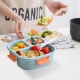 thumbnail image 6 of TOPRenddon Microwave-Safe Lunch Container – 1100ml Leakproof Bento Box with Dividers, BPA-Free & Dishwasher Safe for Office/Meal Prep/Gym, 6 of 6