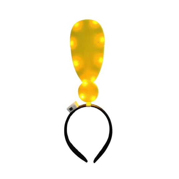 Creative Eye-Catching Headwear, Halloween for Boys, Halloween Party Decorations for Adults, Battery Powered Halloween Lights, 16X6X1 Inch Anti-Lost Glowing Question Mark and