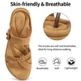 thumbnail image 4 of Ablanczoom Womens Sandals: Non-Slip Summer Comfortable Flat Sandals Women Beach Shoes, 4 of 7