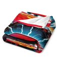 thumbnail image 3 of Manta de Lightning McQueen, manta de tela de superficie vertical súper suave de varios tamaños, acogedora y cálida, adecuada para cama, sofá, campamento, viajes, para todas las estaciones, liviana y, 3 of 8