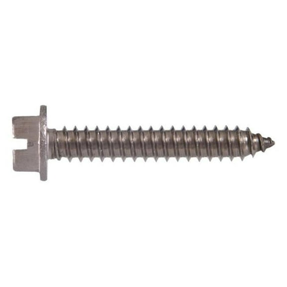 823116 12 x 1 in. Hex Head Sheet Metal Screws  Stainless Steel - Box of 100