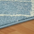 thumbnail image 3 of Lattice Modern Geometric Indoor Area Rug  by Blue Nile Nills - 2.6' x 8', Blue, 3 of 4