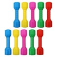 thumbnail image 1 of CTIRCHIU 10pcs dumbbell set Plastic Assorted Color For Coordination Training At Daycare, 1 of 8