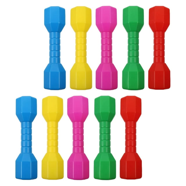 CTIRCHIU 10pcs dumbbell set Plastic Assorted Color For Coordination Training At Daycare