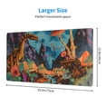 thumbnail image 2 of Kdxio Galactic Jungle Dinosaurs Print Large Gaming Mouse Pad,Non-Slip Base,Water Resist Keyboard Pad for Gamer,Office & Home,29.5 x 15.8 in, 2 of 6