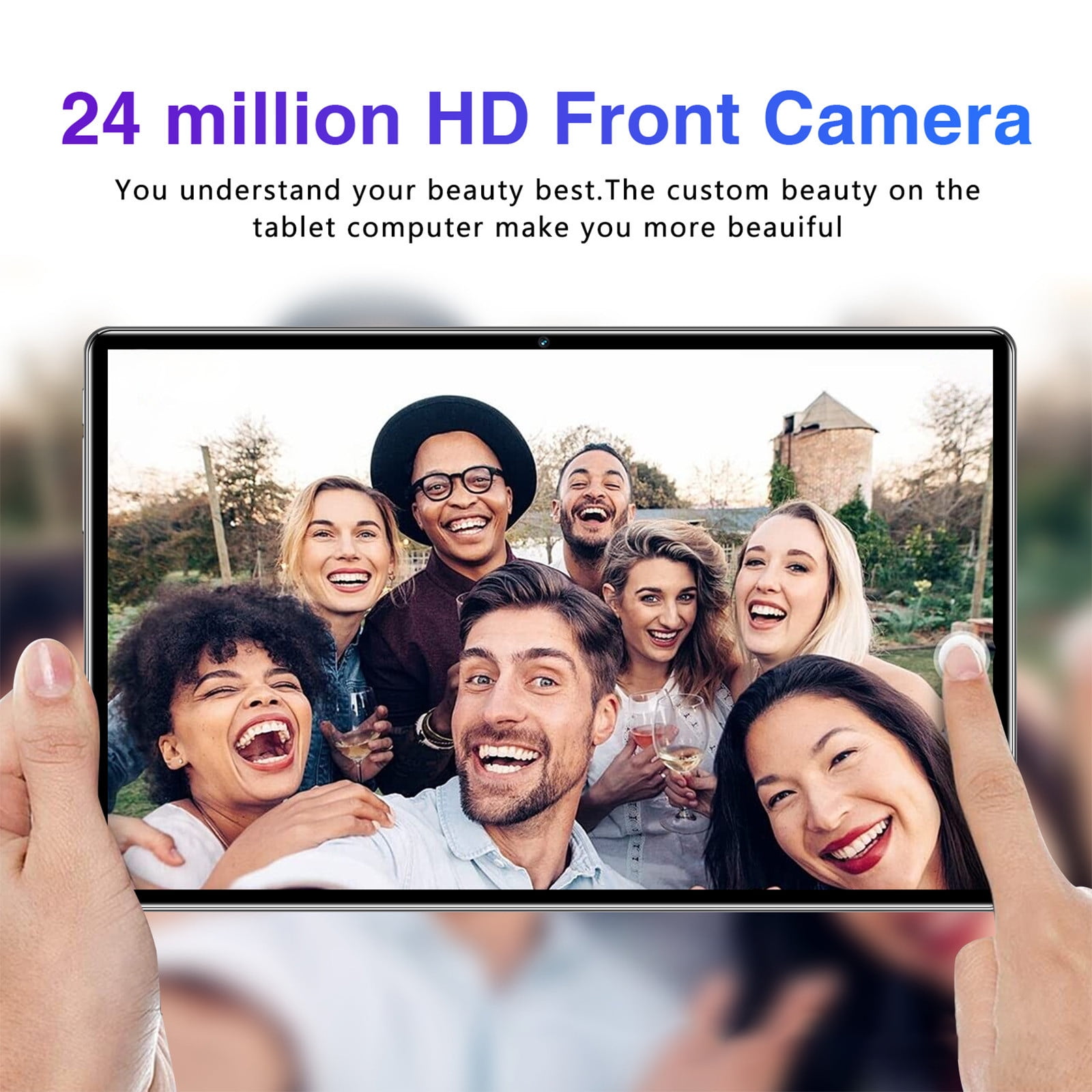 5G Android Tablet, 10.1-inch Android Tablet HD Display, 10.1 "Ultras-Thin Tablet with Face Recognitions, Plug-In Card Support Phone Communication for Learning Game Video Office