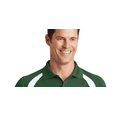 thumbnail image 2 of Sport-Tek Men's Performance Colorblock Polo Shirt_Forest Green/White_S, 2 of 3