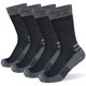 thumbnail image 1 of suaskk Calcetines para botas de trabajo para hombre, calcetines gruesos acolchados que absorben la humedad, 4 pares, 1 of 7