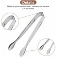 thumbnail image 4 of Smooth Polished Mini Serving Tongs, Ergonomically Designed 304 Stainless Steel, Heat Resistance Anti-Rust Tools For Cheese, Vegetables, And Ice Cream At Home Parties And Office Gatherings (Pack Of 10), 4 of 6
