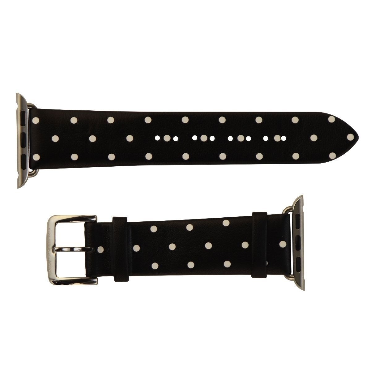 Kate Spade Black and White Polka Dot Silicon Apple‎ Watch Band Stylish Polka Dot Apple Watch Band, Trendy Watch Strap  main image 3