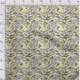 thumbnail image 4 of oneOone Georgette Viscose Yellow Fabric Animal Skin Dress Material Fabric Print Fabric By The Yard 42 Inch Wide, 4 of 4