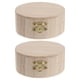 thumbnail image 1 of 2 cajas de madera para guardar joyas, hechas a mano, sencillas, para guardar joyas (estilo caja redonda)., 1 of 6
