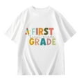 thumbnail image 5 of Miaoju Girls Tops Size 6 Crewneck Letter Graphic Printed Short Sleeve T Shirts Soft Funny Tees Summer Clothes for Girls, 5 of 6