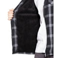 thumbnail image 4 of Visive Mens Heavy Sherpa Fleece-Lined Flannel Hooded Jacket - Big & Tall Sizes - Warm Zip Up Hoodie Jacket for Cold Weather - Perfect for Outdoor Activities - Durable & Fashion-Forward, 4 of 9