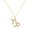 Gold Capricorn, variant on Women's Stainless Steel Danity Full CZ Rhinestone Astrology Necklace 12 Zodiac Sign Pendant Chains Gold Taurus