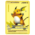 thumbnail image 4 of Pok é mon Metal Gold Card, Mewtwo ex GX Picchu Gold Card, Rare Iron Game, Super VMax Solgaleo Collection Card, 37 Styles, 4 of 5
