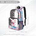 thumbnail image 7 of Xoenoiee Axolotl Strawberry Heart Print 17 Inch Backpack for Girls Teens, Lightweight Large Capacity Bookbag Clear School Bag Waterproof Backpack Transparent Rucksack for Kindergarten Primary School, 7 of 7