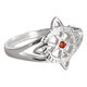 thumbnail image 1 of JOYARIS Anillo Nudo De Bruja Con Zirconia De Color Plata Solida 925 Talla 9.5 AN-0000387, 1 of 2