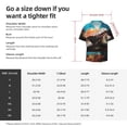 thumbnail image 5 of Balery Realistic Turtle Camisa Casual de Manga Corta con Botones para Hombre, Texturizada, Estilo Cubano, para Playa, Verano-Medium, 5 of 5