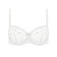 thumbnail image 5 of Deyllo Women Lace Demi See Through Bras Underwired Support Push Up Bras Unline Comfort White Bras Clothes Size 34D, 5 of 6