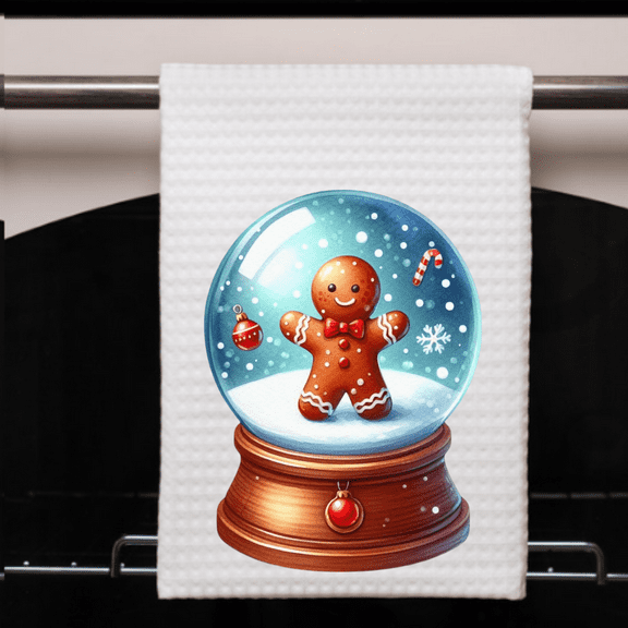 Versatility Gingerbread Man Kitchen Decor Dish Towel 16x24