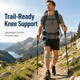 thumbnail image 5 of Patellar Tendon Support Pair, Adjustable Knee Stabilizer Strap with Hook and Loop Closure, Lightweight Under Kneecap Brace for Running, Hiking, Gym Training, Walking, Cycling, and Exercise, Gray, 5 of 9
