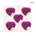 thumbnail image 3 of Inteprter Pegatinas de diamantes de imitación de corazón, gemas de cristal acrílico, multiusos, autoadhesivas, ornamentales, de mano, accesorios para Artesanía Morado oscuro Inteprter HA062098-07B, 3 of 6