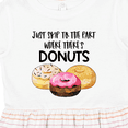 thumbnail image 4 of Inktastic Just Skip to the Part Where There's Donuts Girls Toddler Dress, 4 of 5