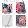 thumbnail image 4 of luoweisi Men's Beach Shorts Quick Dry Swim Trunks with Mesh Lining Coral 2XL, 4 of 5