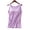 Light Purple, variant on Women Vest with Built-in Bra Wide Straps Pure Color Stretch Fabric Slim Fit Yoga Workout Casual Sleeveless Tops