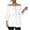 White, variant on Summer Blouses for Women Off Shoulder Tops Ruffled Bow Puff Sleeve Casual Loose Beach Vacation Party Shirt, Pink L
